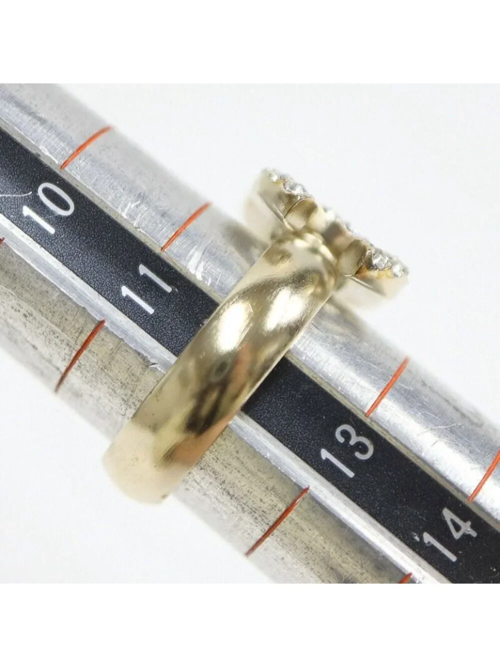 Chanel Ring CC Logo Rhinestone Metal - Picture 10 of 11